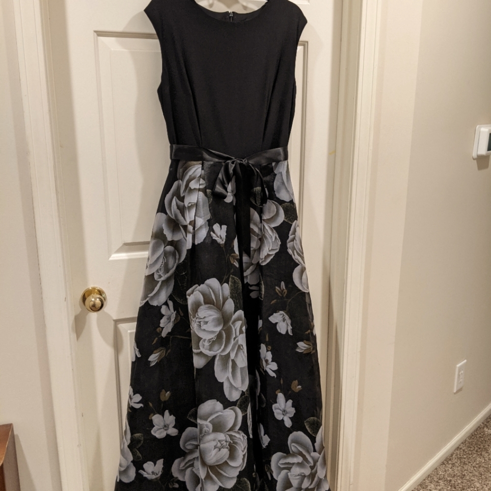 SLNY Black Ball Gown